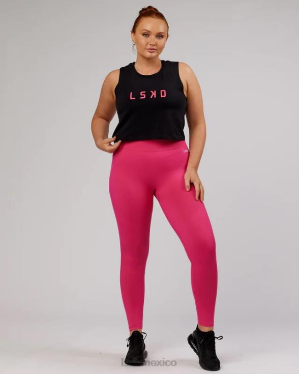 Camiseta sin mangas ágil de flxcotton - negro-boysenberry mujer LSKD VP42D147 vestir