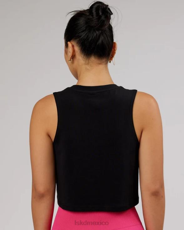 Camiseta sin mangas ágil de flxcotton - negro-boysenberry mujer LSKD VP42D147 vestir