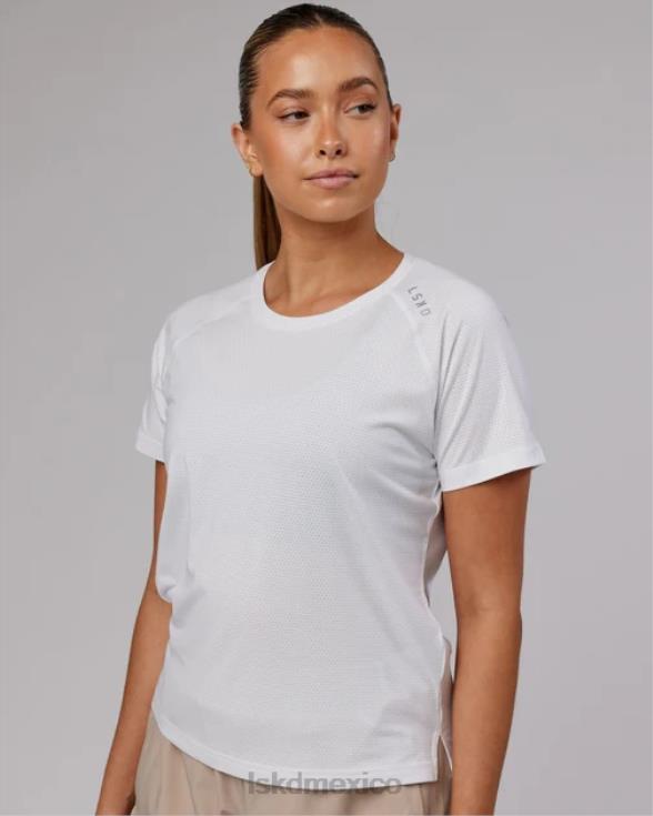 Realizar camiseta vaporflx - marga blanca mujer LSKD VP42D237 vestir