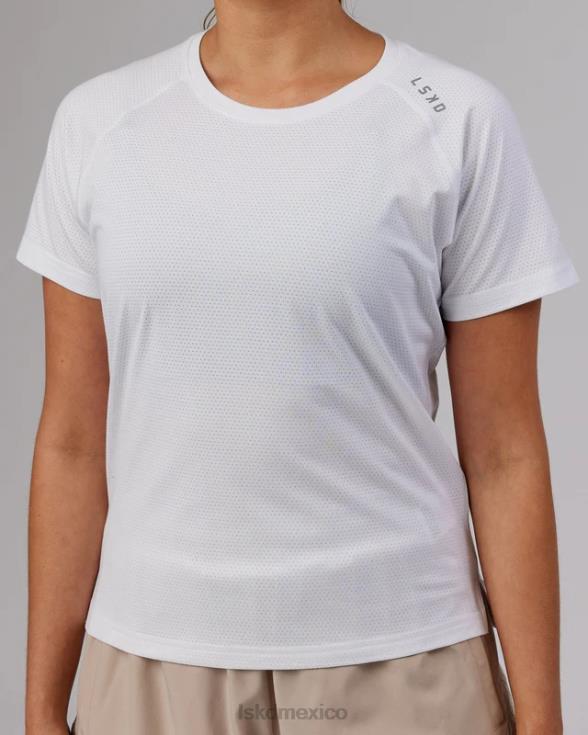 Realizar camiseta vaporflx - marga blanca mujer LSKD VP42D237 vestir