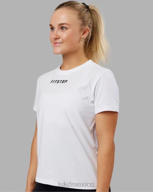 camiseta fitstop fast - blanco mujer LSKD VP42D263 vestir