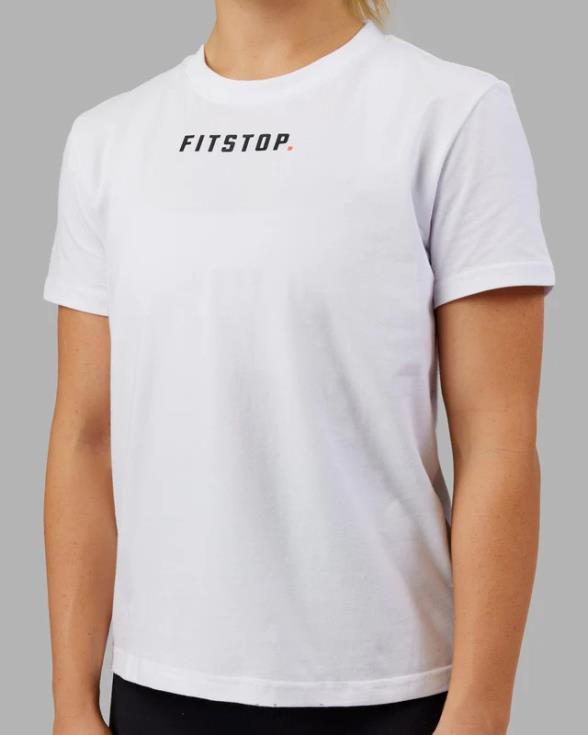 camiseta fitstop fast - blanco mujer LSKD VP42D263 vestir
