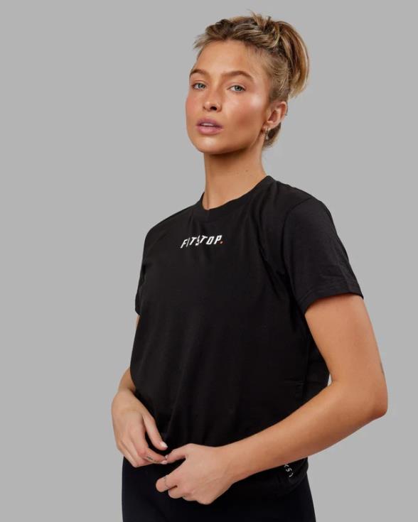 camiseta fitstop fast - negro mujer LSKD VP42D273 vestir