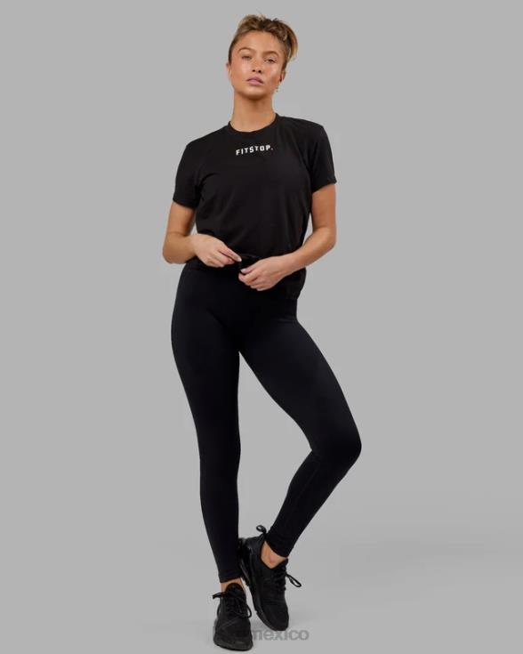 camiseta fitstop fast - negro mujer LSKD VP42D273 vestir