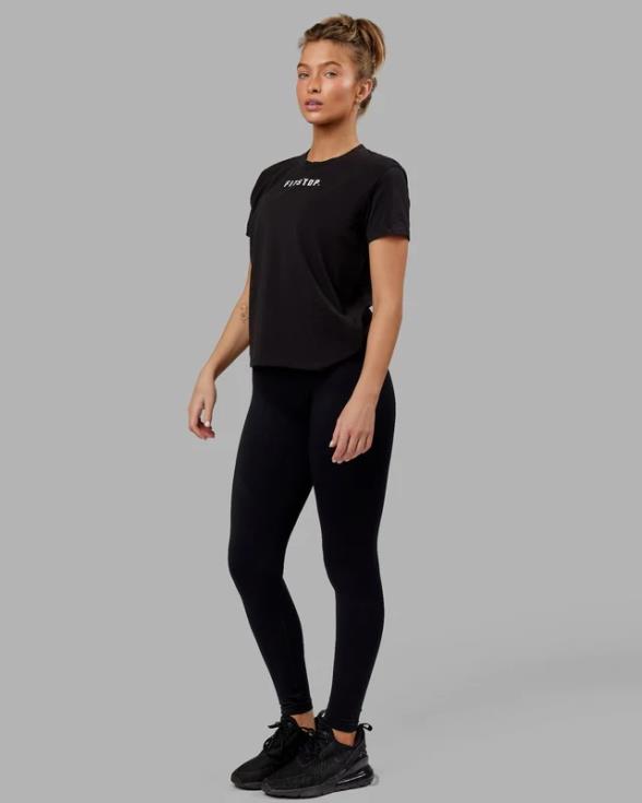 camiseta fitstop fast - negro mujer LSKD VP42D273 vestir