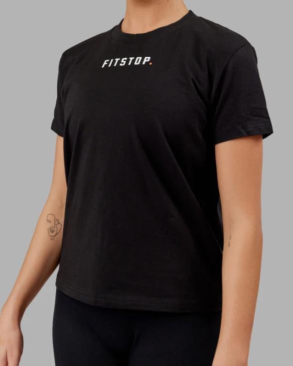 camiseta fitstop fast - negro mujer LSKD VP42D273 vestir