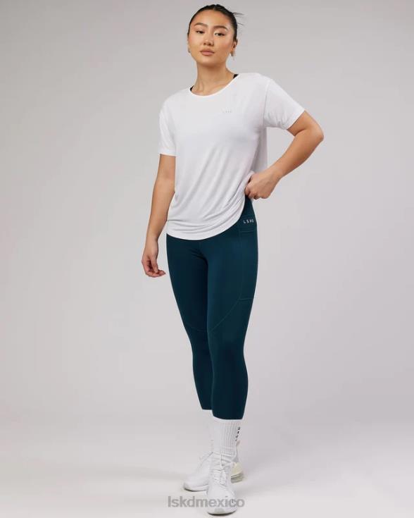 camiseta holgada de aire - blanco mujer LSKD VP42D325 vestir