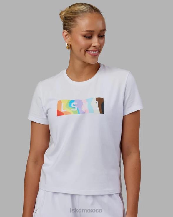 camiseta juntos - orgullo-blanco mujer LSKD VP42D251 vestir