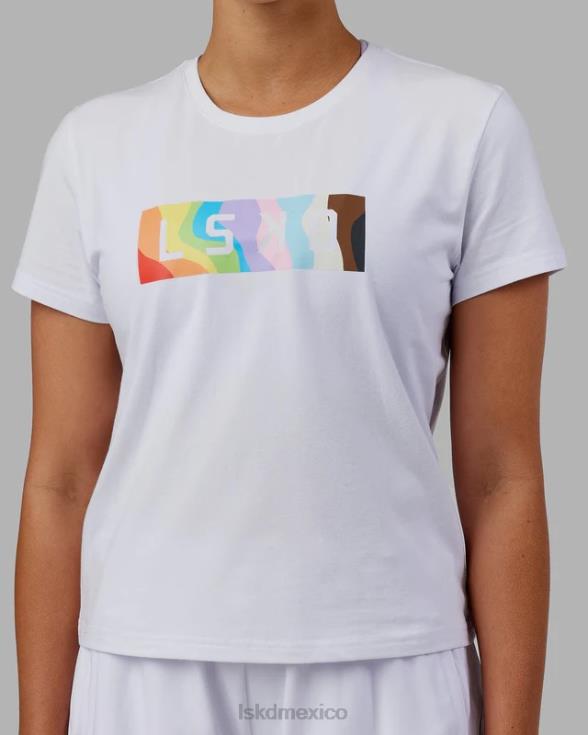 camiseta juntos - orgullo-blanco mujer LSKD VP42D251 vestir