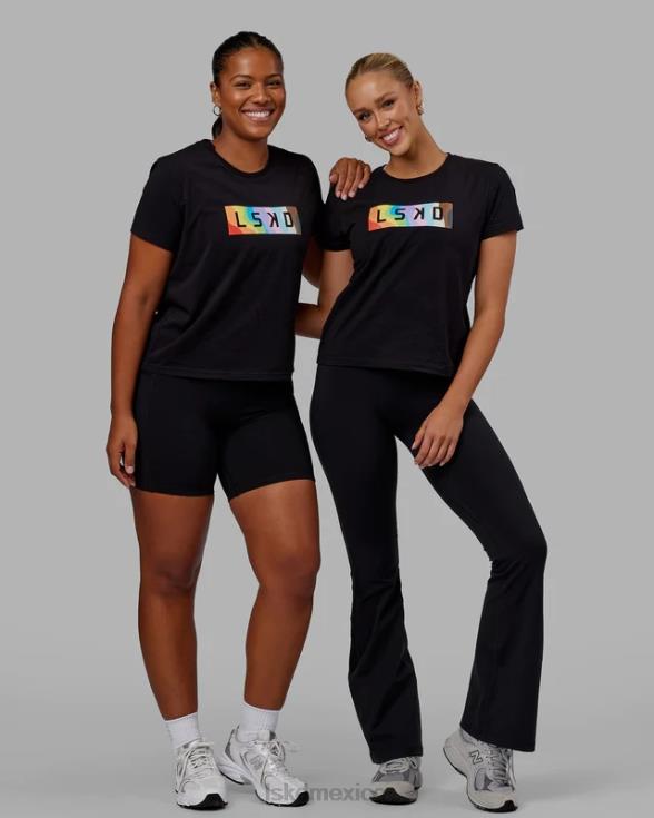 camiseta juntos - orgullo-negro mujer LSKD VP42D271 vestir