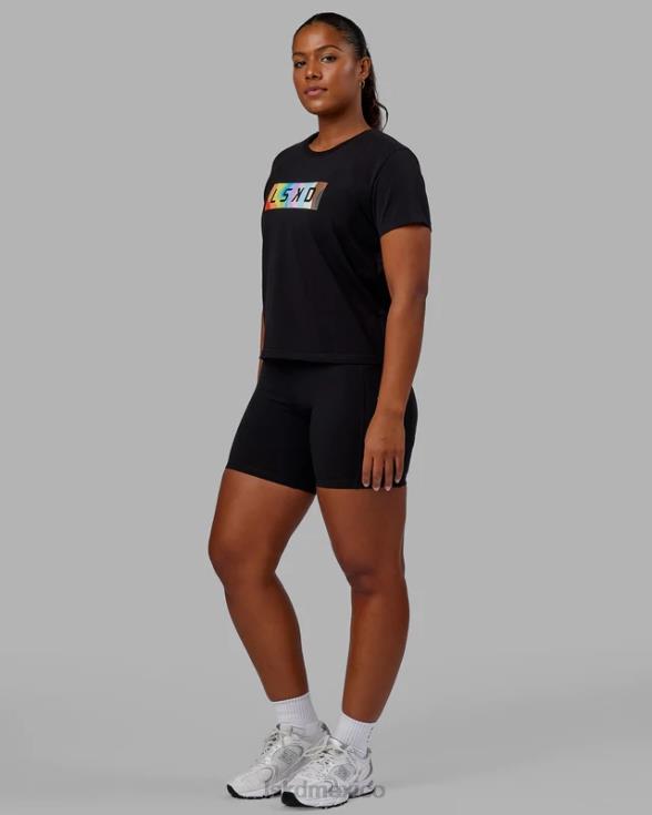 camiseta juntos - orgullo-negro mujer LSKD VP42D271 vestir