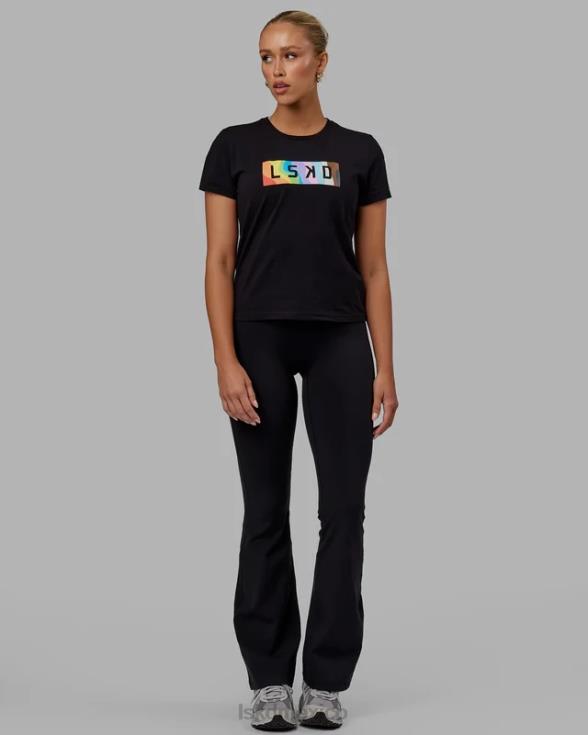 camiseta juntos - orgullo-negro mujer LSKD VP42D271 vestir