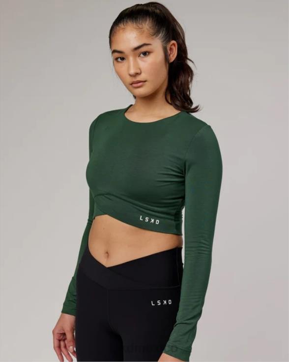 camiseta ls envuelta - aguja de pino mujer LSKD VP42D333 vestir