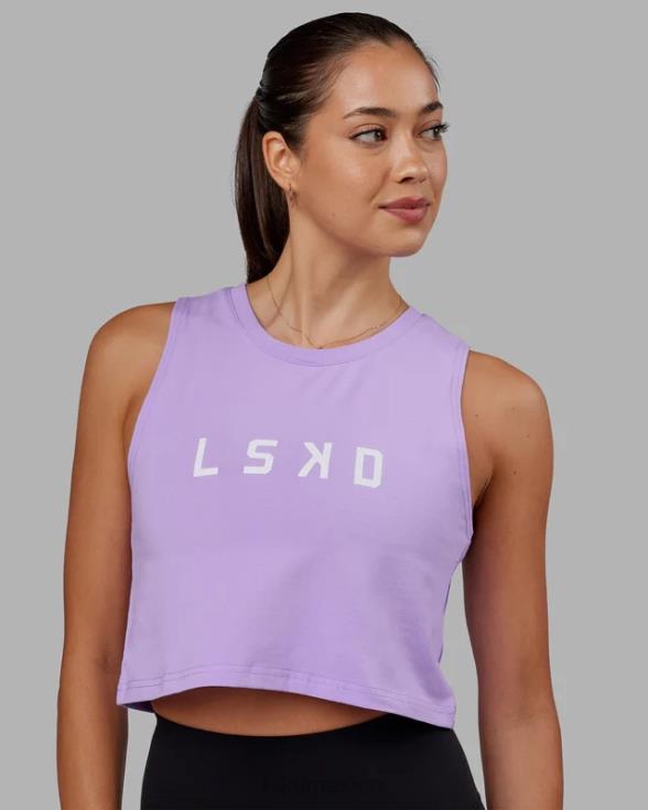 camiseta sin mangas ágil flxcotton - lila pálido mujer LSKD VP42D179 vestir