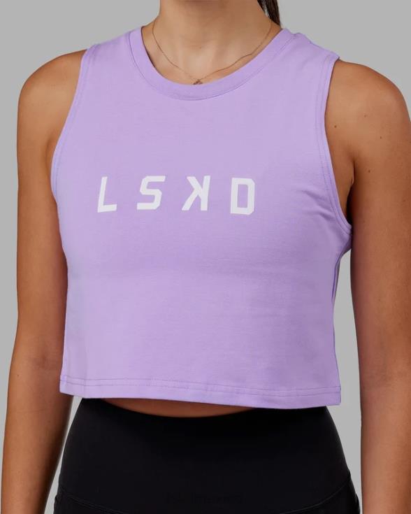 camiseta sin mangas ágil flxcotton - lila pálido mujer LSKD VP42D179 vestir