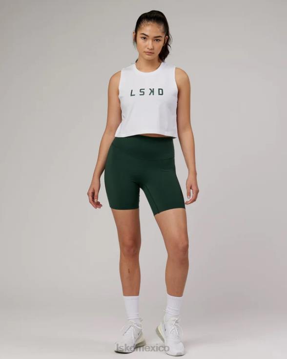 camiseta sin mangas ágil flxcotton - white-pineneedle mujer LSKD VP42D180 vestir