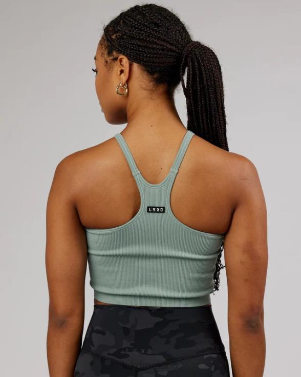 tanque acanalado de cultivo mínimo sin costuras - escarcha mujer LSKD VP42D199 vestir