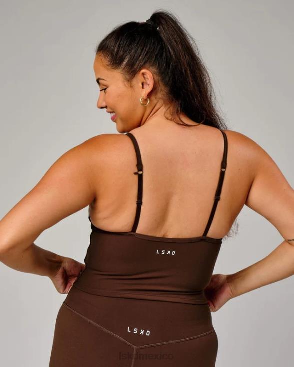 tanque activo elixir - chocolate mujer LSKD VP42D214 vestir
