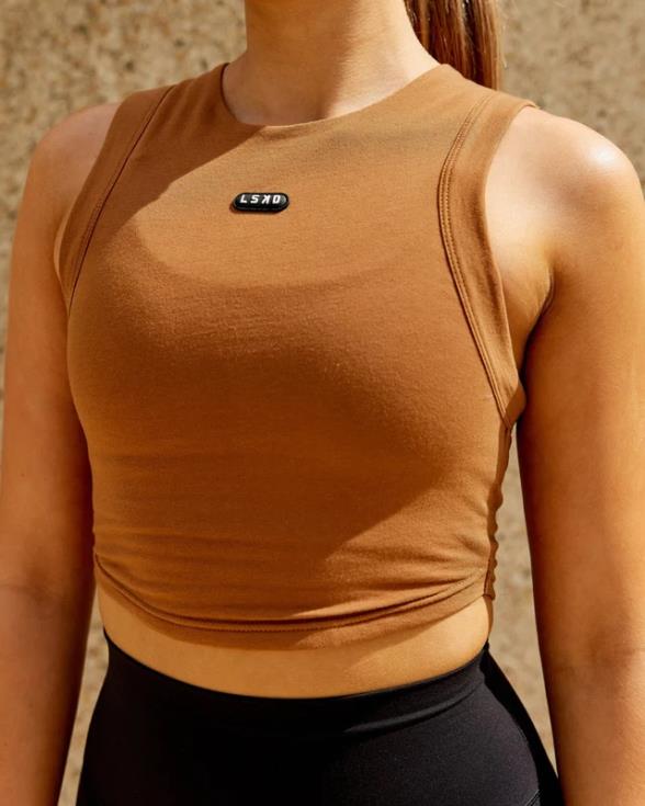 tanque de cápsulas - camello mujer LSKD VP42D190 vestir