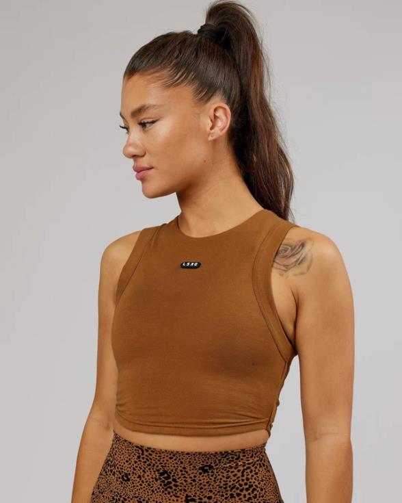 tanque de cápsulas - camello mujer LSKD VP42D190 vestir