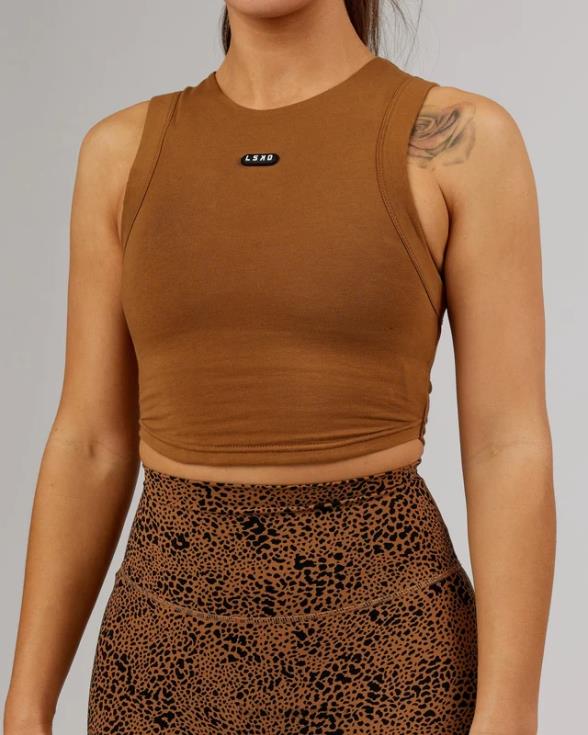 tanque de cápsulas - camello mujer LSKD VP42D190 vestir