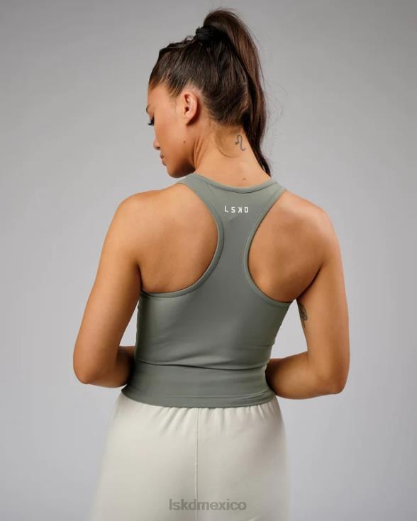 tanque de rendimiento de flujo - oliva polvoriento mujer LSKD VP42D206 vestir