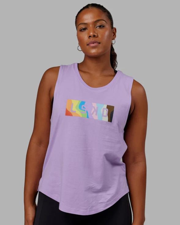 tanque luna - lila pálido orgullo mujer LSKD VP42D136 vestir