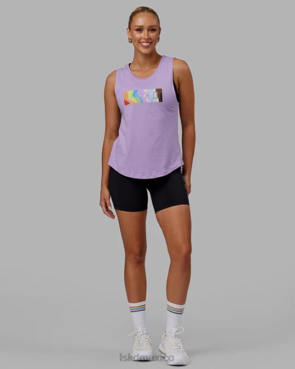 tanque luna - lila pálido orgullo mujer LSKD VP42D136 vestir