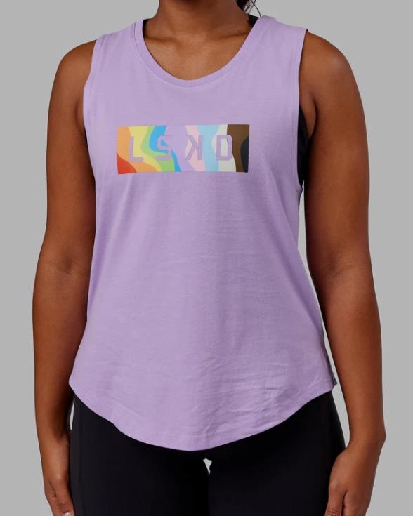 tanque luna - lila pálido orgullo mujer LSKD VP42D136 vestir