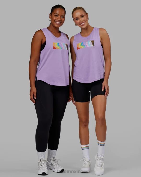 tanque luna - lila pálido orgullo mujer LSKD VP42D136 vestir