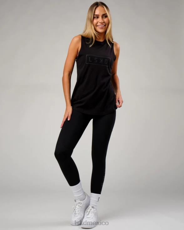 tanque luna - negro-negro mujer LSKD VP42D173 vestir