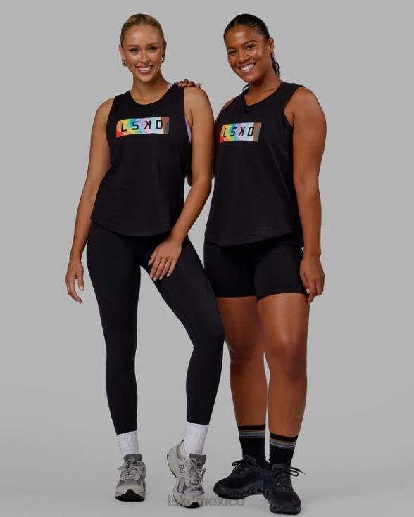 tanque luna - orgullo-negro mujer LSKD VP42D140 vestir