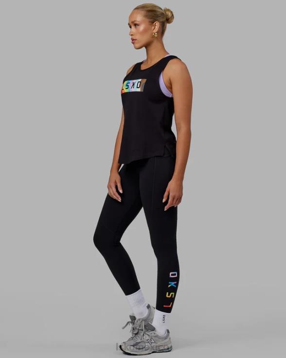 tanque luna - orgullo-negro mujer LSKD VP42D140 vestir