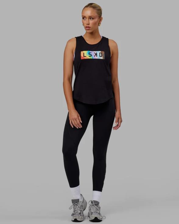 tanque luna - orgullo-negro mujer LSKD VP42D140 vestir