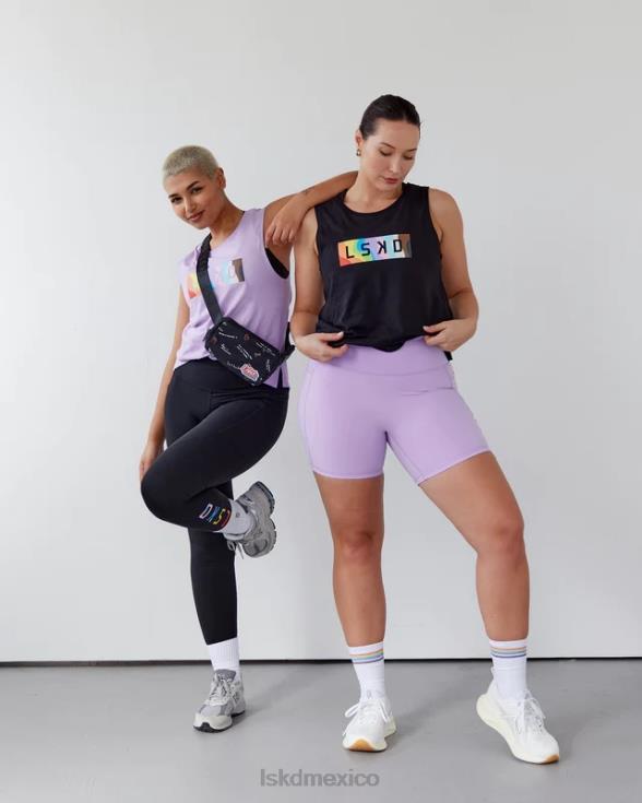 tanque luna - orgullo-negro mujer LSKD VP42D140 vestir