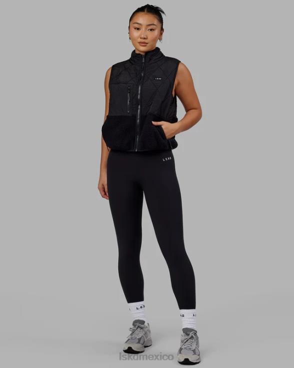 Chaleco acolchado con pico - negro mujer LSKD VP42D472 vestir