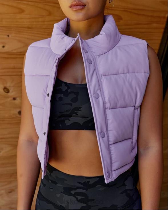 Chaleco corto a capas - lila pálido mujer LSKD VP42D473 vestir