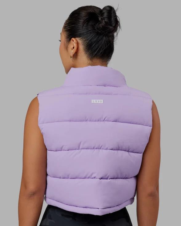 Chaleco corto a capas - lila pálido mujer LSKD VP42D473 vestir