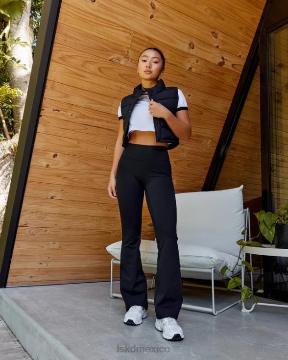 Chaleco corto a capas - negro mujer LSKD VP42D460 vestir