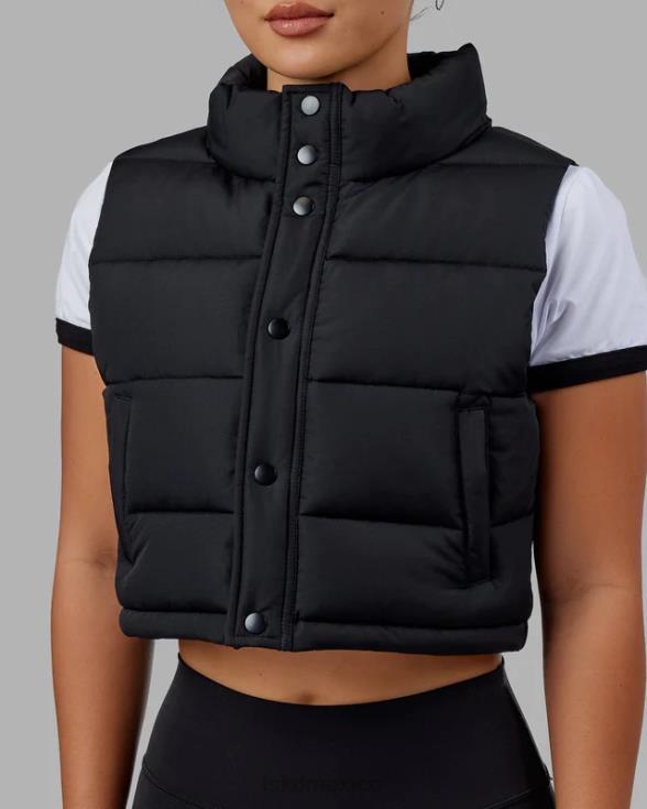 Chaleco corto a capas - negro mujer LSKD VP42D460 vestir