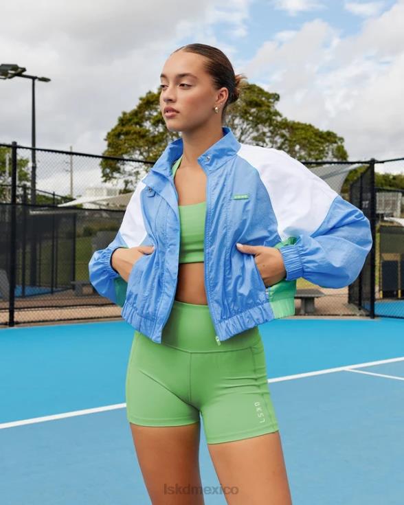 Chaqueta deportiva nostalgia - azul celeste mujer LSKD VP42D479 vestir