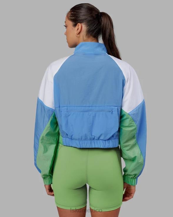 Chaqueta deportiva nostalgia - azul celeste mujer LSKD VP42D479 vestir