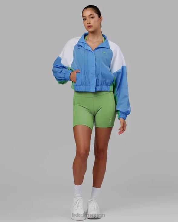 Chaqueta deportiva nostalgia - azul celeste mujer LSKD VP42D479 vestir