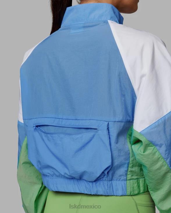 Chaqueta deportiva nostalgia - azul celeste mujer LSKD VP42D479 vestir