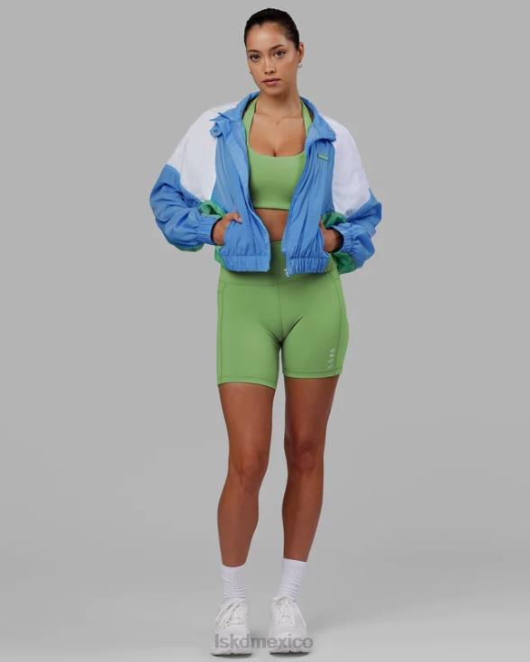 Chaqueta deportiva nostalgia - azul celeste mujer LSKD VP42D479 vestir