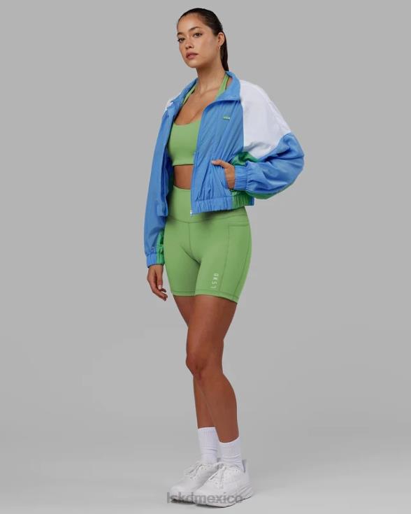 Chaqueta deportiva nostalgia - azul celeste mujer LSKD VP42D479 vestir