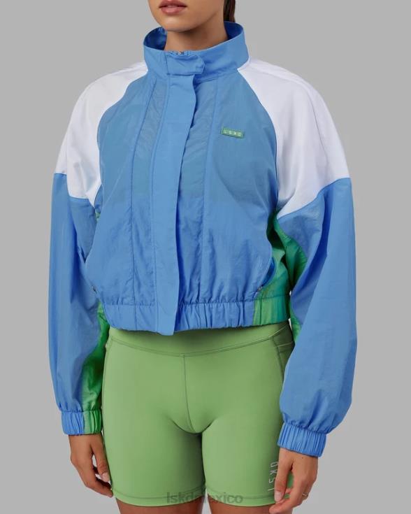 Chaqueta deportiva nostalgia - azul celeste mujer LSKD VP42D479 vestir