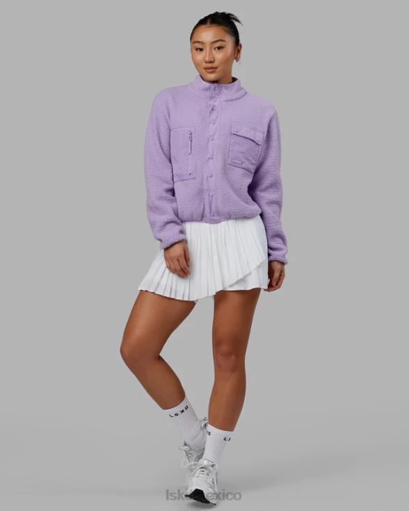 Chaqueta polar alpina - lila pálido mujer LSKD VP42D466 vestir