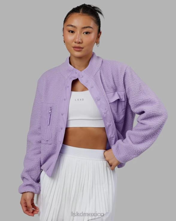 Chaqueta polar alpina - lila pálido mujer LSKD VP42D466 vestir