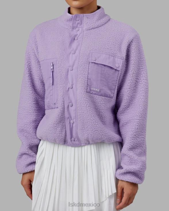 Chaqueta polar alpina - lila pálido mujer LSKD VP42D466 vestir